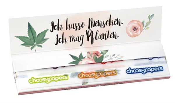 Choosypapers King Size Slim Zigarettenpapier Ich hasse Menschen